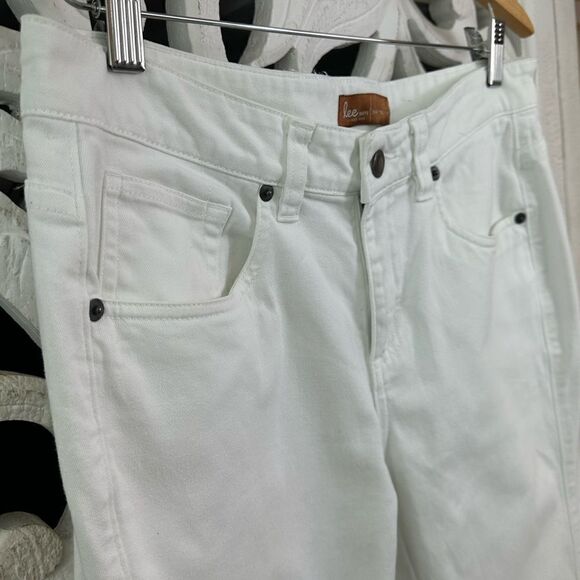 Lee Jeans One True Fit wide leg size 7/8 long length in white - Picture 6 of 14